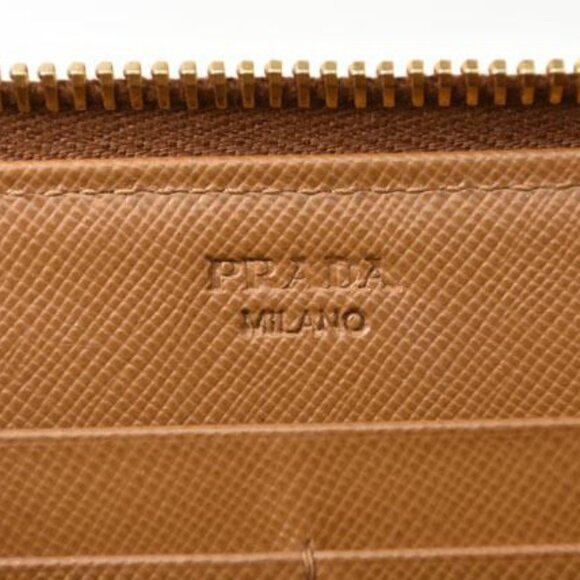 Prada Wallet Long Wallet 1 M0506 Saffiano Metal Shape Pressed Leather - Picture 8 of 10